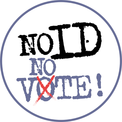 'No ID, No Vote!' logo